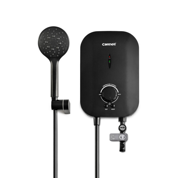 Cornell Mini Instant Shower Heater WITHOUT Pump (Matt Black) 3.75kW | CWH-3750